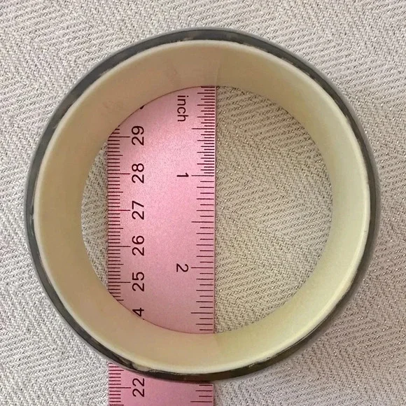 Lucite Acrylic Bangle Bracelet Brown & Turquoise Bohemian Swirls - Picture 6 of 10